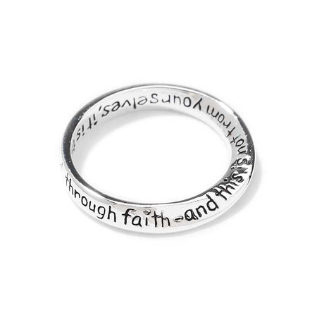 Ring Eph 2:8 Mobius Silver Plated by Dicksons, product view 2