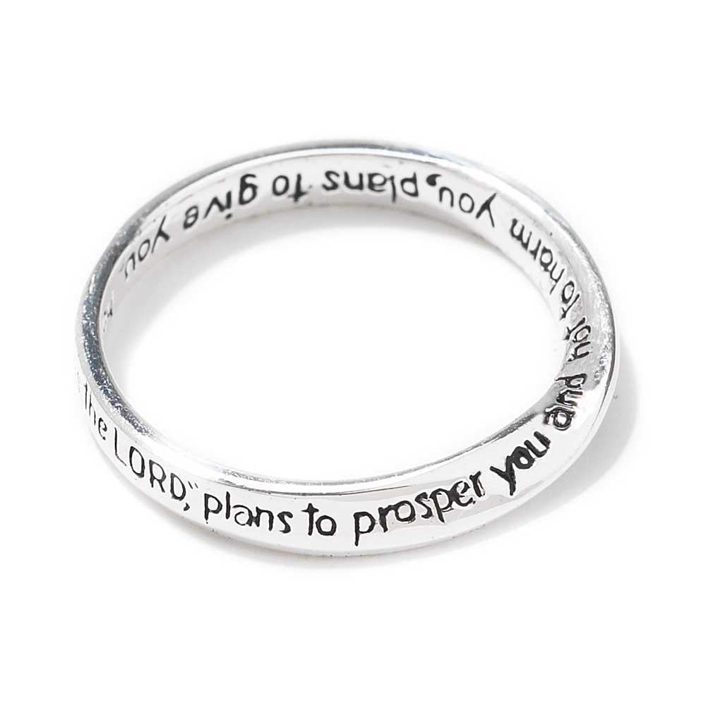 Ring Jer 29:11 Mobius Silver Plated by Dicksons, product view 4