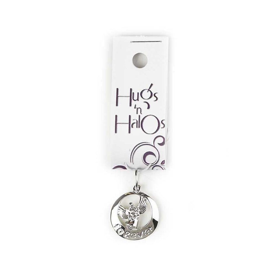 Hugger-Silver Plated Forever Angel Carded by Dicksons