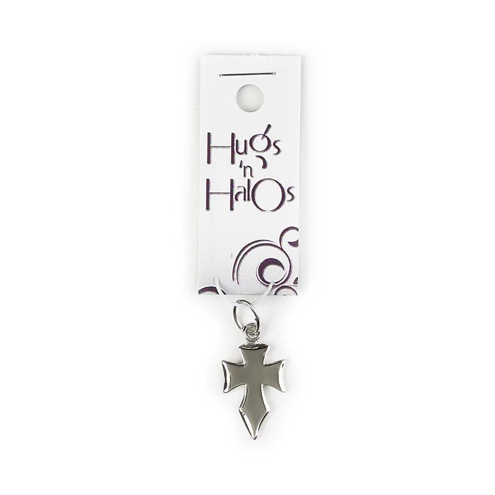 Hugger-Silver Plated Flare Cross Carded by Dicksons