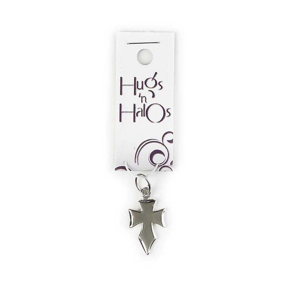 Hugger-Silver Plated Flare Cross Carded by Dicksons