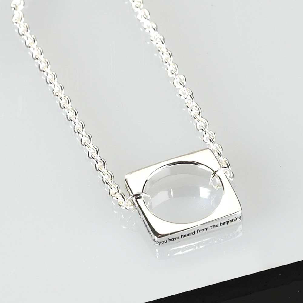 Br-Silver Plated Square Jn 2:1-6-Ring 7.5+1" by Dicksons