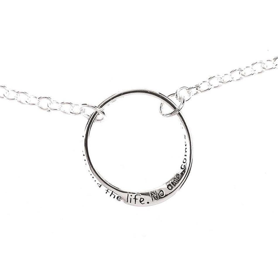 Bracelet Silver Plated Inspiring Rom12:12 by Dicksons