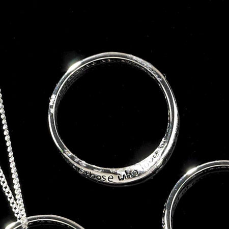 Ring Silver Plated Inspiring-rom 8:28 by Dicksons
