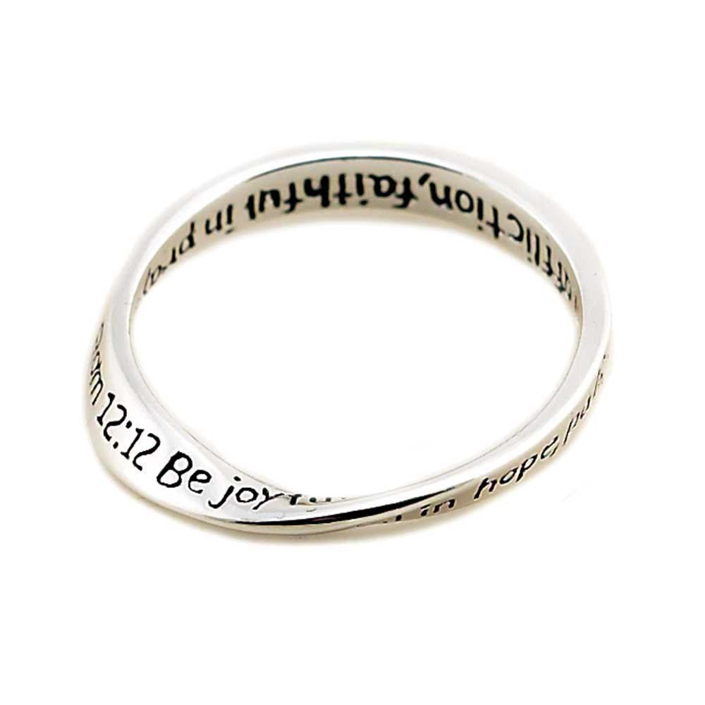 Ring Silver Plated Inspiring-rom12:12 by Dicksons