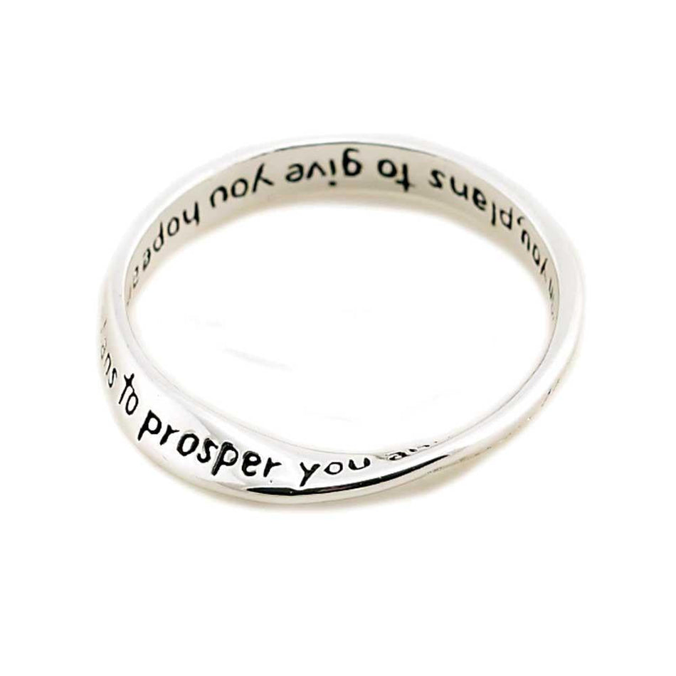 Ring Silver Plated Inspiring Jer29:11 by Dicksons, product view 5