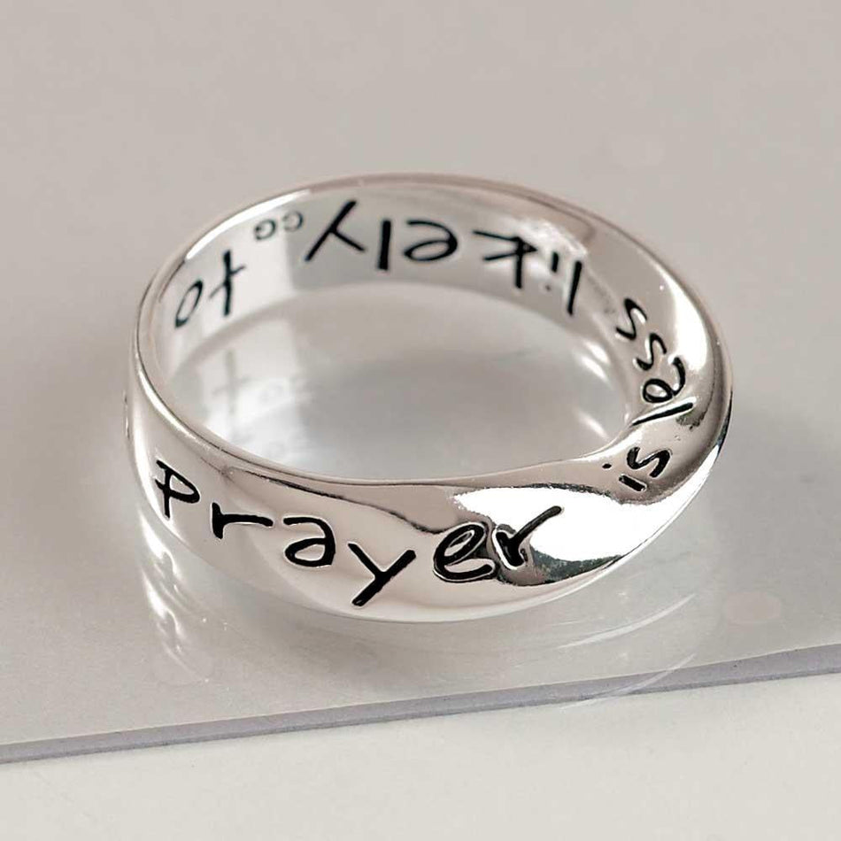 Ring Silver Plated Wide Mobius Halos Size 8 (35-6055) by Dicksons