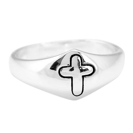 Ring Dome/Engraved Cross by Dicksons, product view 3