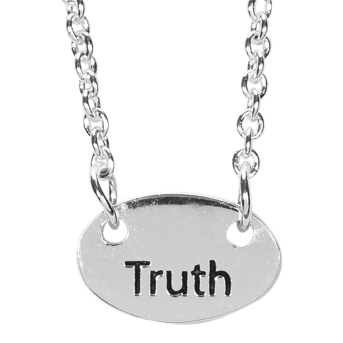 Necklace minis Truth Jn 14:6 Silver Plated 18"CH by Dicksons