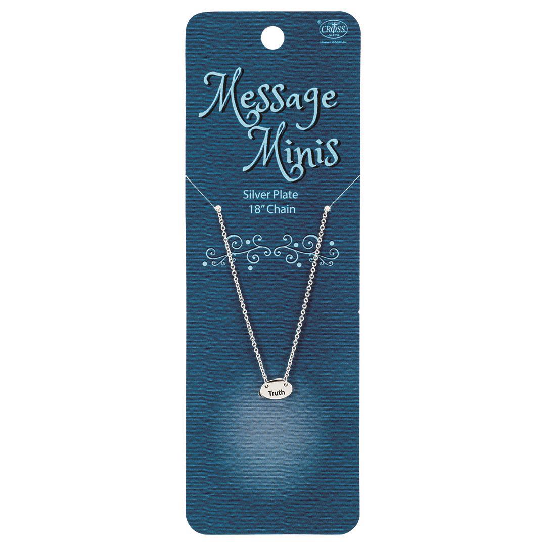 Necklace minis Truth Jn 14:6 Silver Plated 18"CH by Dicksons, product view 2