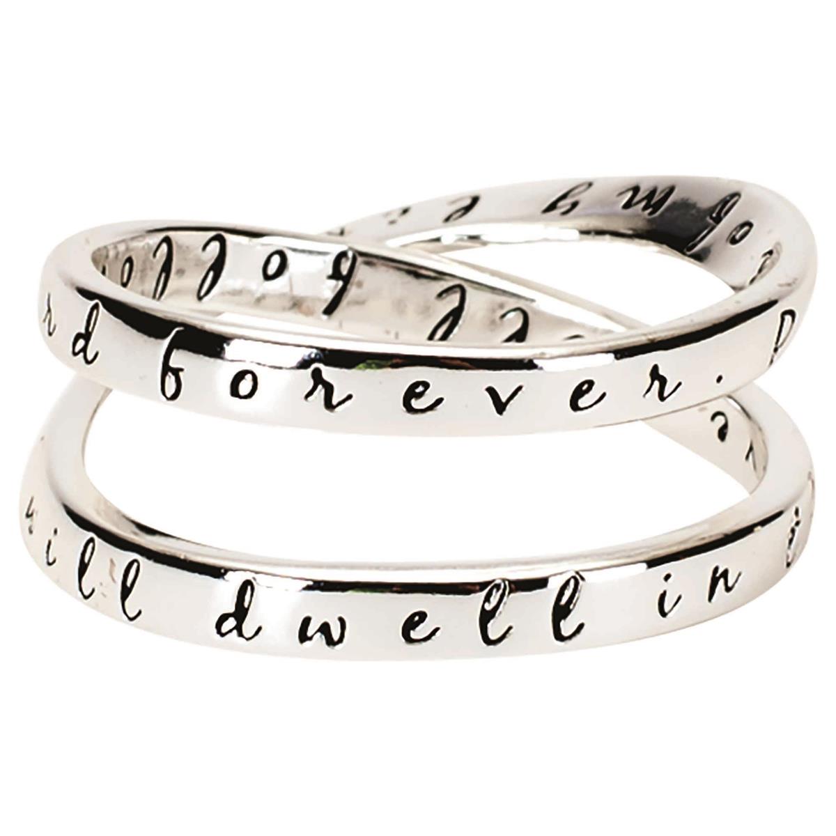 Ring Double Mobius Ps23:6 Silver Plated Size 7 by Dicksons