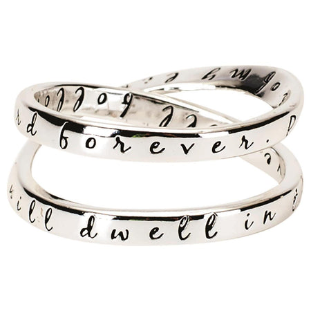 Ring Double Mobius Ps23:6 Silver Plated Size 7 by Dicksons