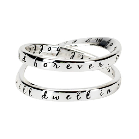 Ring Double Mobius Ps23:6 Silver Plated Size 7 by Dicksons, product view 2