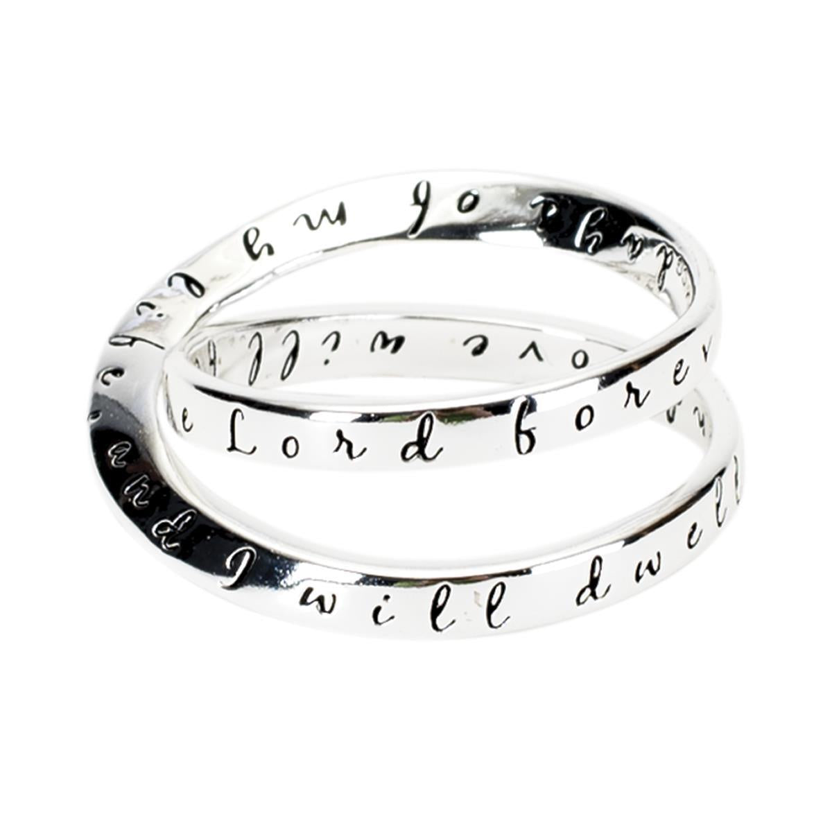 Ring Double Mobius Ps23:6 Silver Plated Size 7 by Dicksons, product view 3
