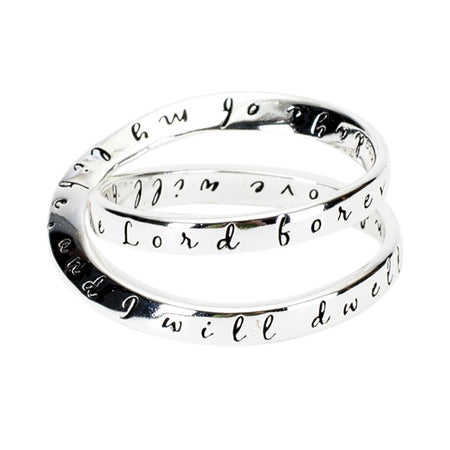 Ring Double Mobius Ps23:6 Silver Plated Size 7 by Dicksons, product view 3
