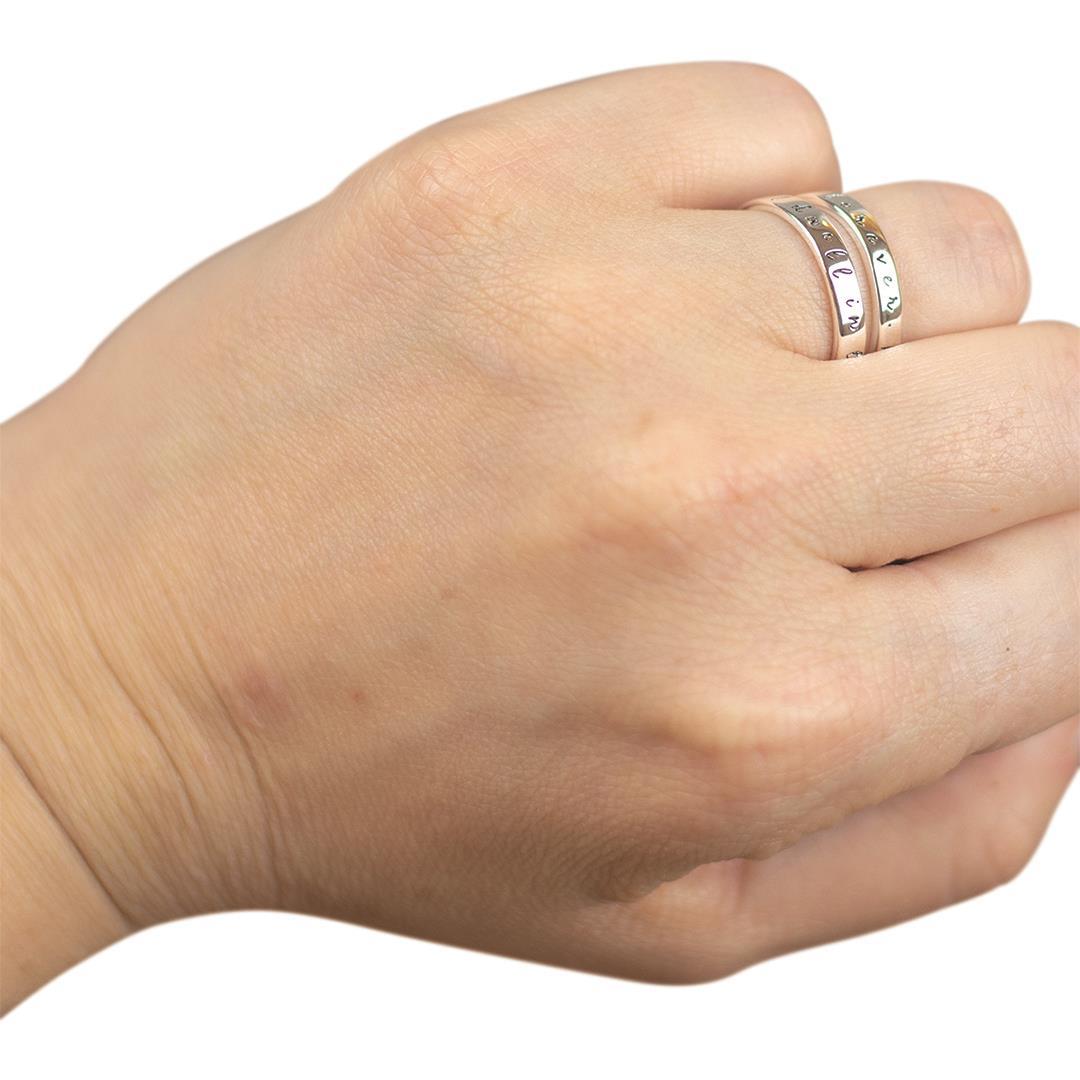 Ring Double Mobius Ps23:6 Silver Plated Size 7 by Dicksons, product view 5