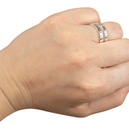 Ring Double Mobius Ps23:6 Silver Plated Size 7 by Dicksons, product view 5
