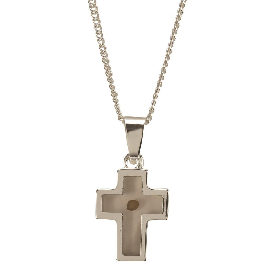 Necklace Mustard Seed Cross SilverPlated by Dicksons
