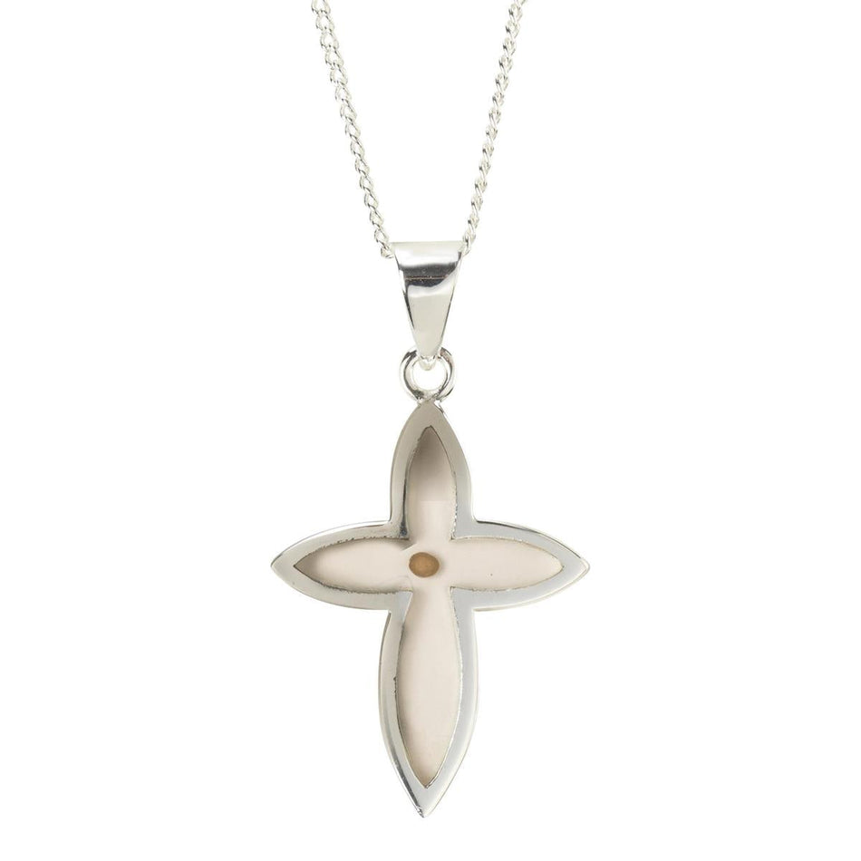Necklace Mustard Seed Petal Cross by Dicksons