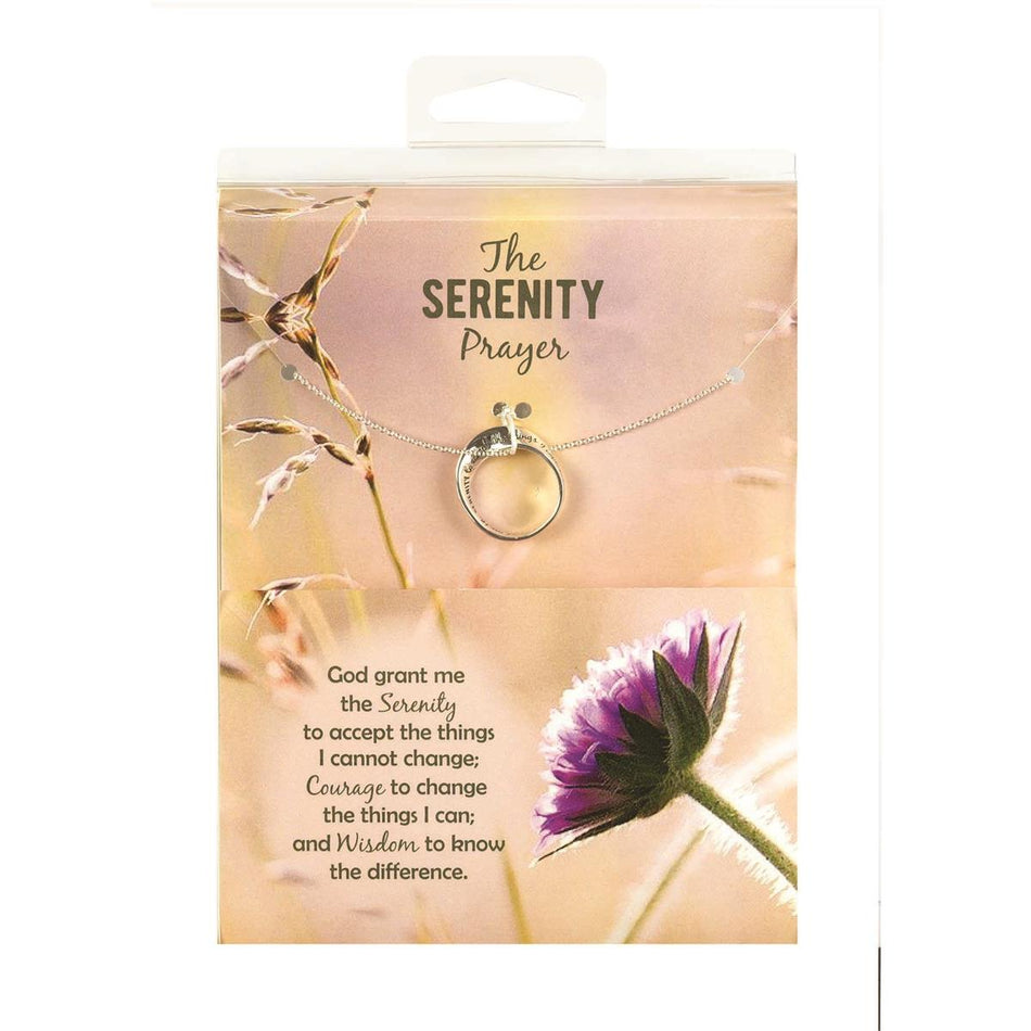 Necklace Wide Mobius 18" Serenity Prayer by Dicksons