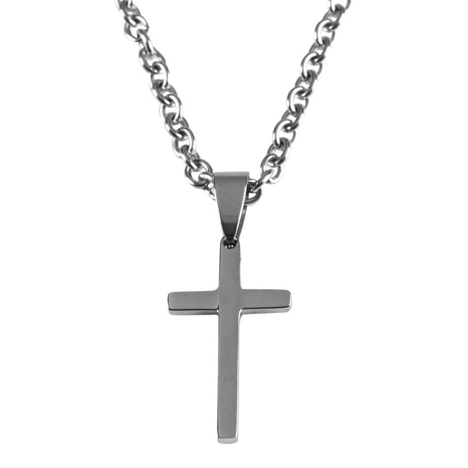Necklace Thin Box Cross 1st Communion by Dicksons, product view 2