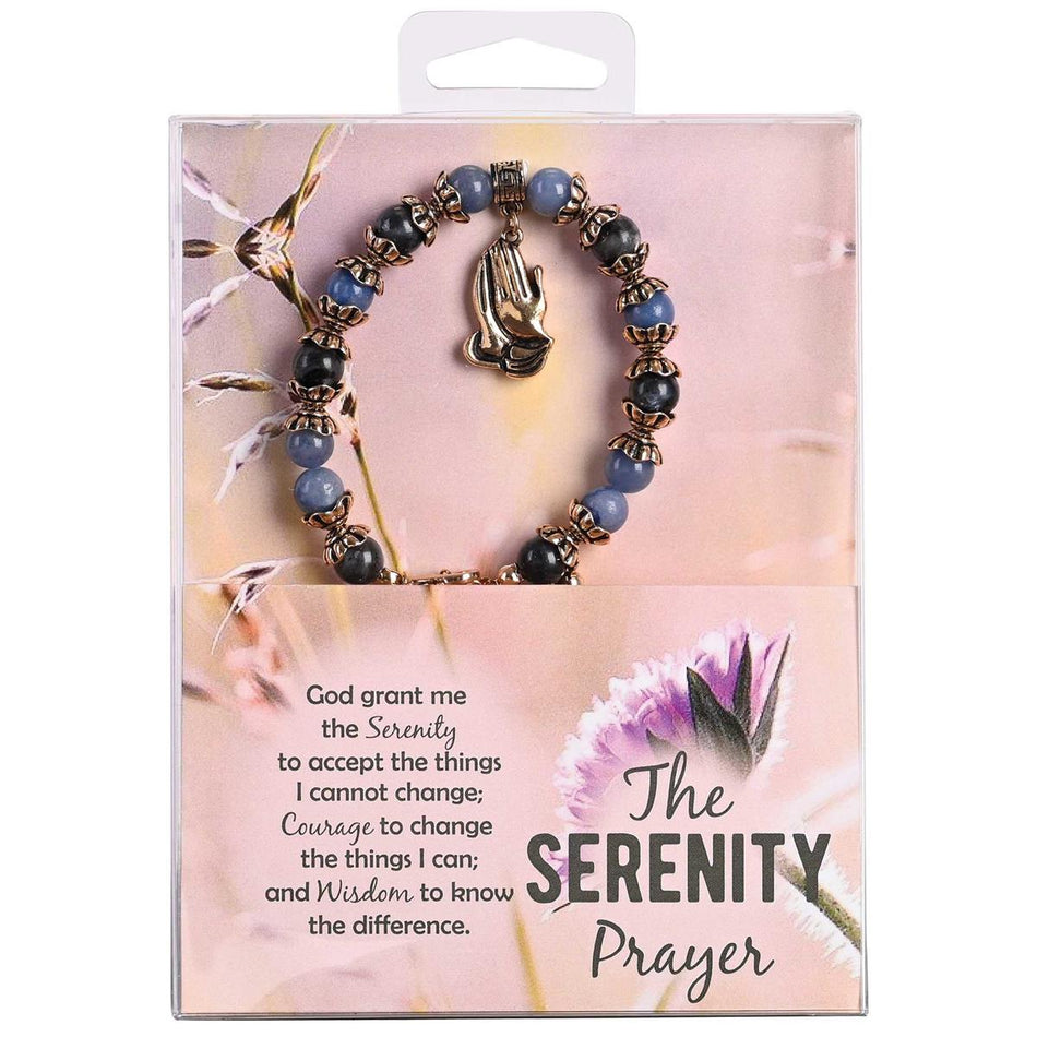 Bracelet Serenity Prayer Sodalite Beads by Dicksons