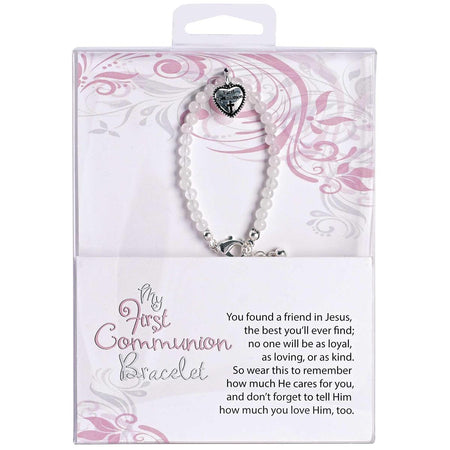 Bracelet First Communion White Jade by Dicksons