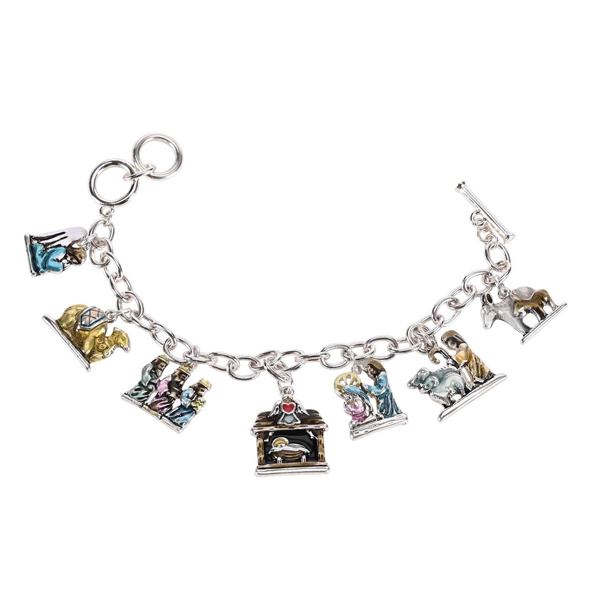 Bracelet Nativity Link Toggle Closure by Dicksons, product view 2