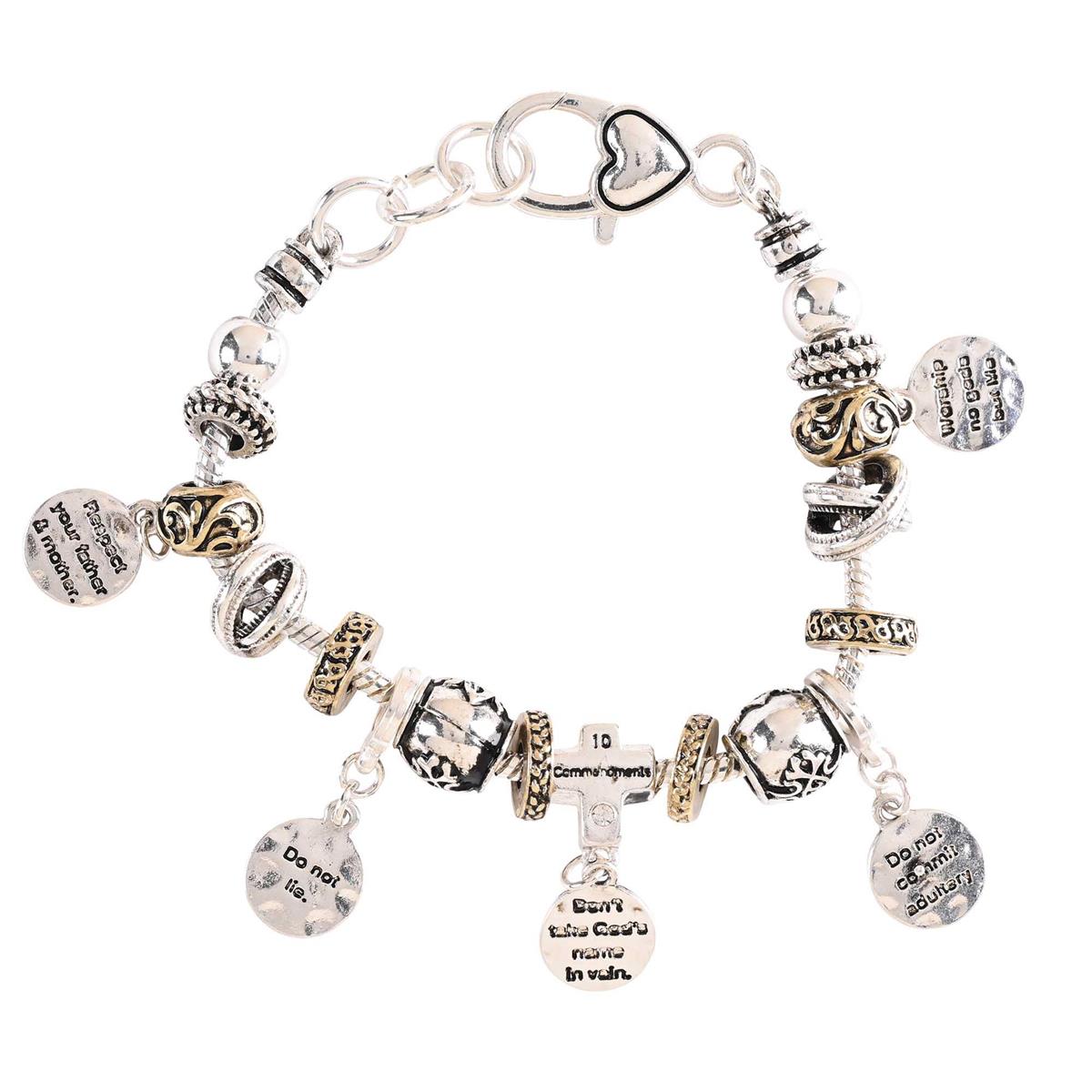 Bracelet 10 Commandments Multi Bead by Dicksons, product view 3