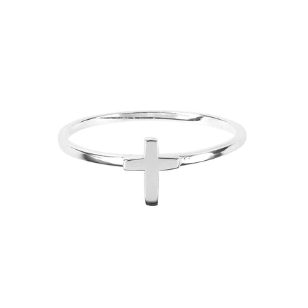 Ring Thin Vertical Cross by Dicksons