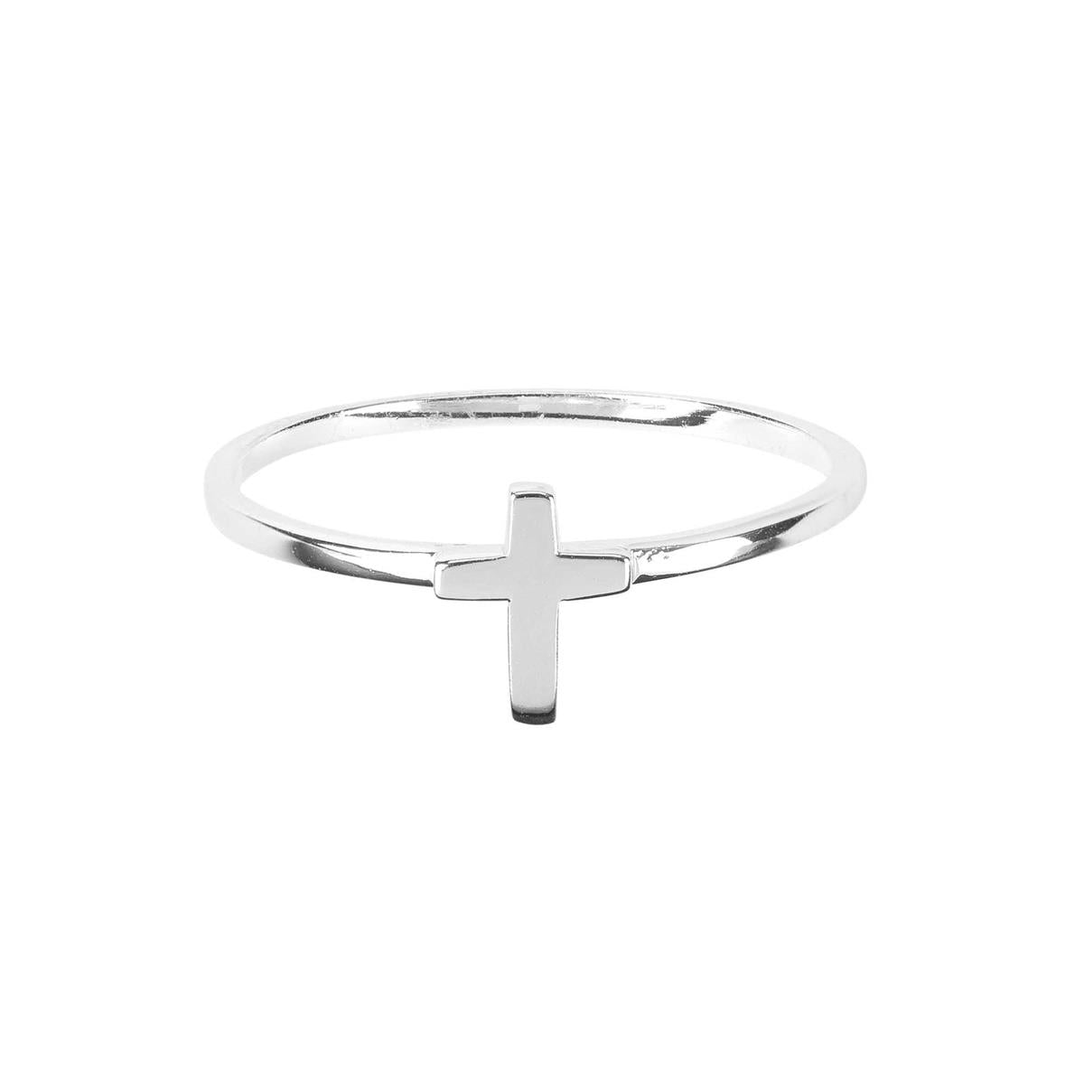Ring Thin Vertical Cross by Dicksons, product view 3