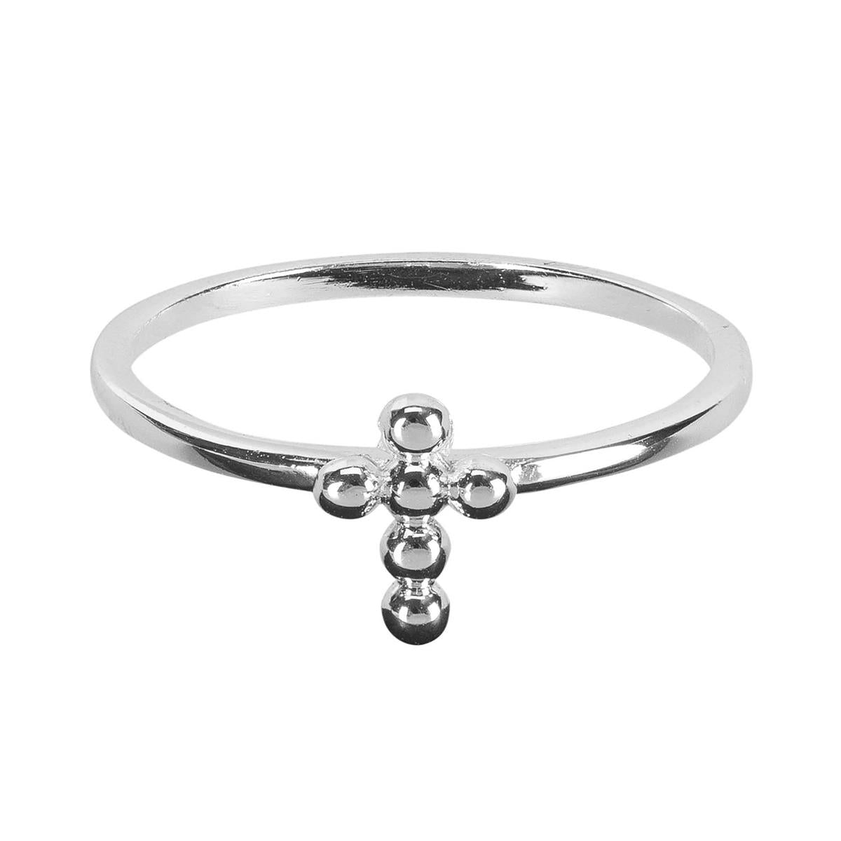 Ring Ball Cross Silver by Dicksons, product view 3