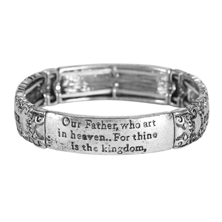 Stretch Bracelet Lords Prayer Tile by Dicksons, product view 2