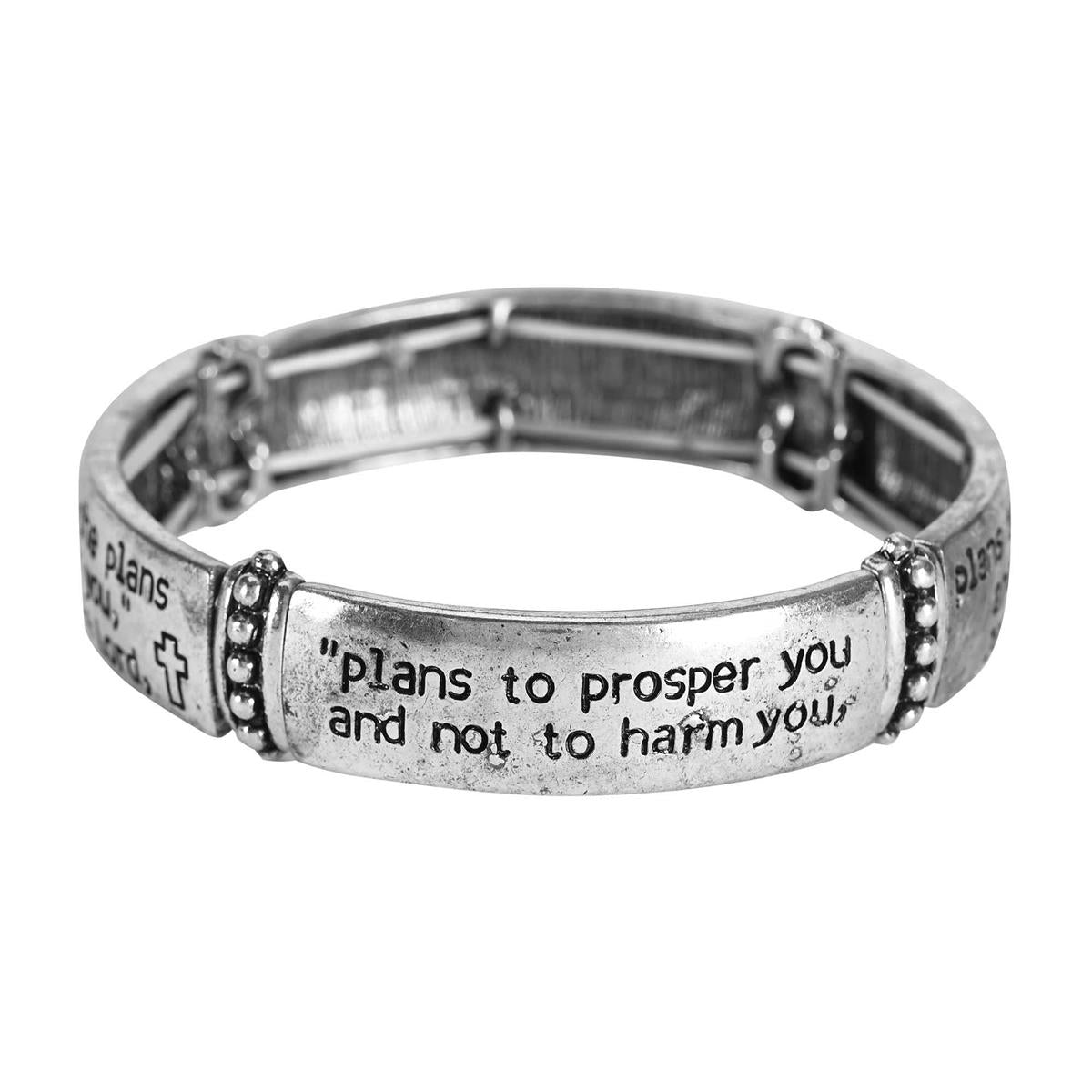 Stretch Bracelet Jeremiah 29:11 Tile by Dicksons, product view 2