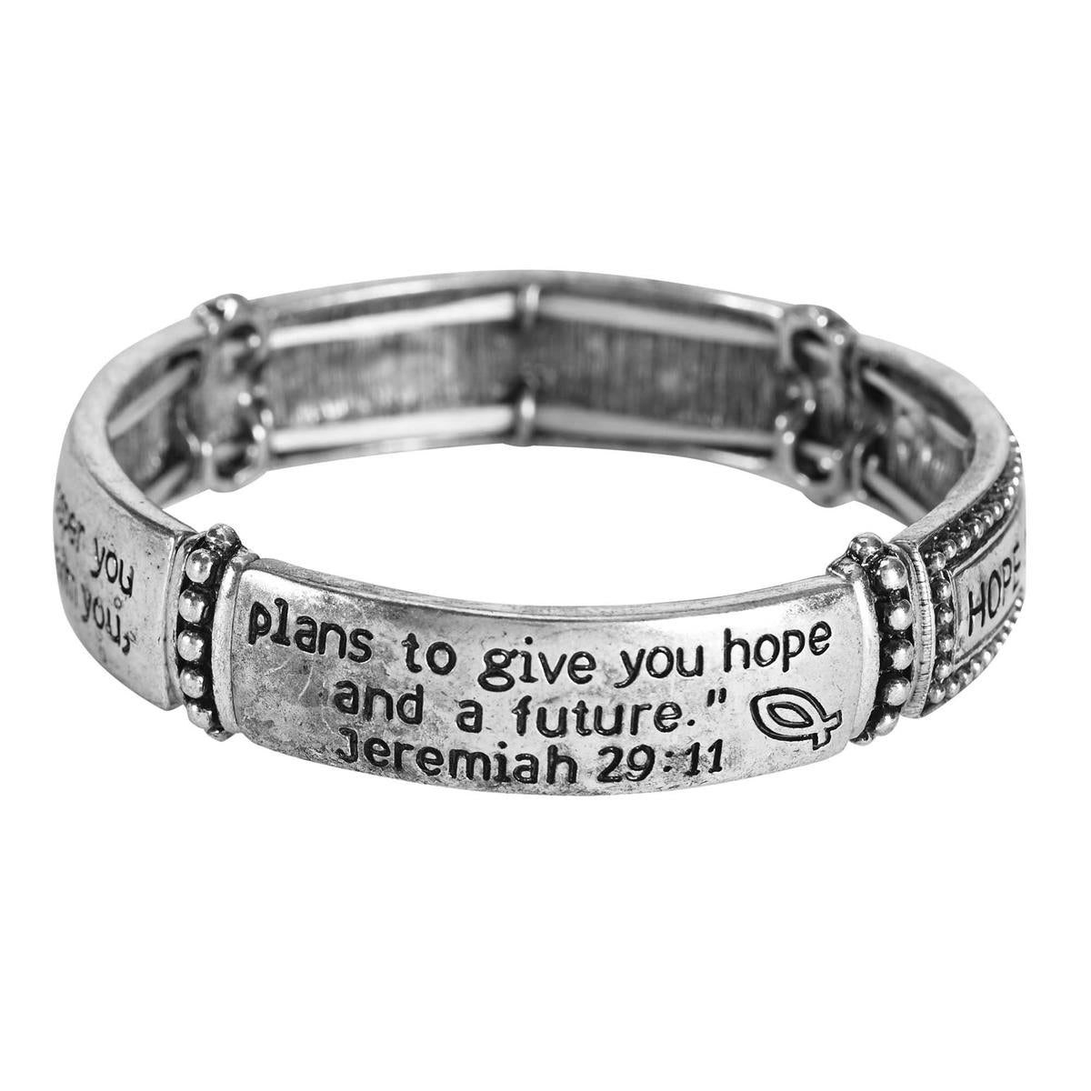 Stretch Bracelet Jeremiah 29:11 Tile by Dicksons, product view 3