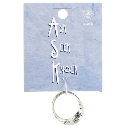 Wide Mobius Ring Matthew 7:7 by Dicksons, product view 2