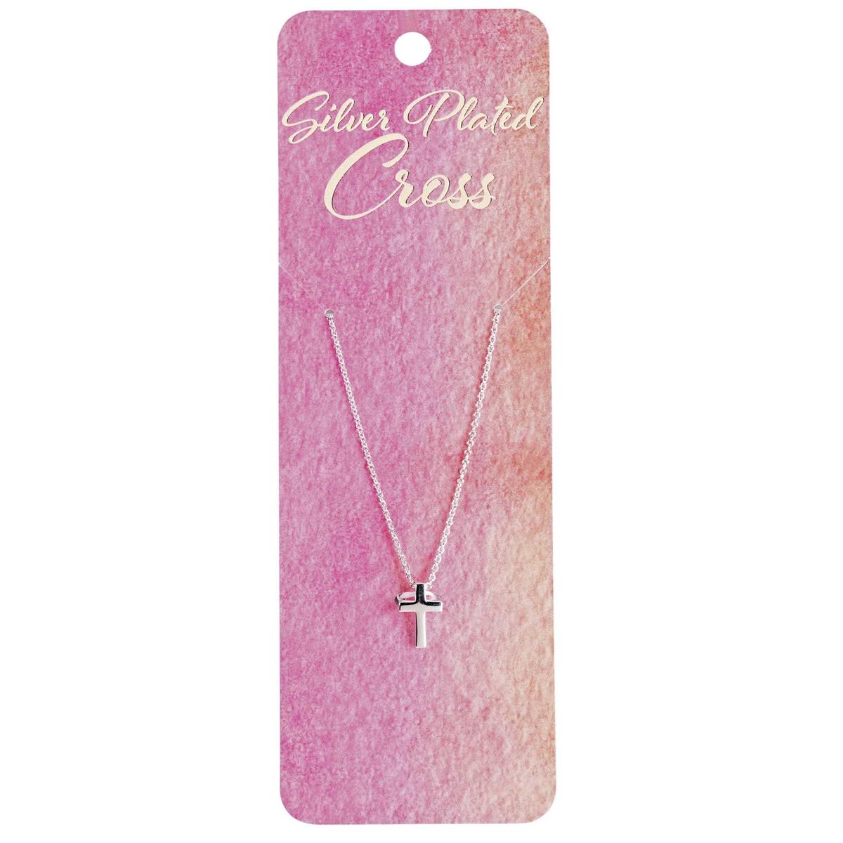 Necklace Box 7/16 Cross 18Long Silver by Dicksons