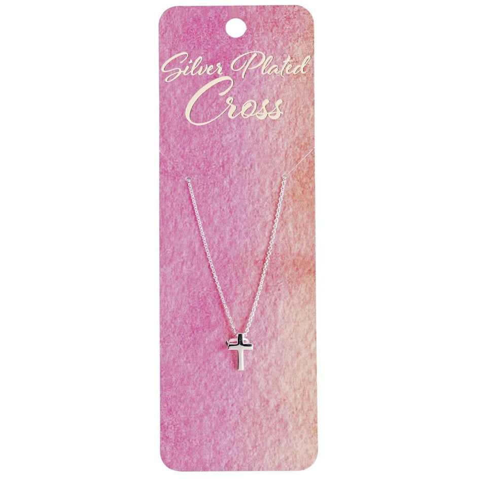 Necklace Box 7/16 Cross 18Long Silver by Dicksons