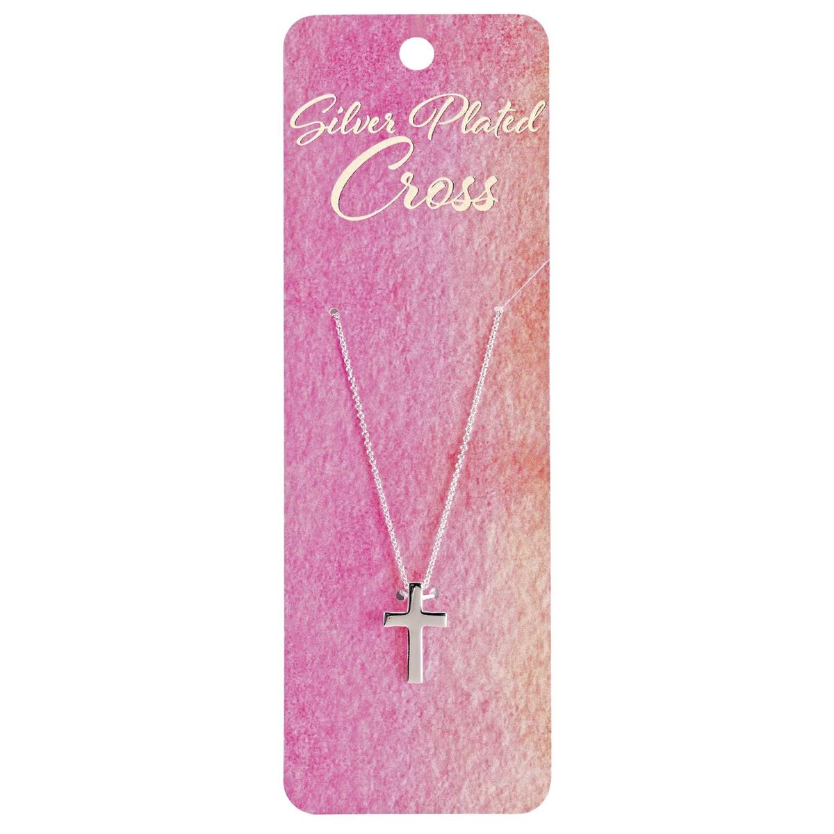 Necklace Box 3/4 Cross 18Long Silver by Dicksons