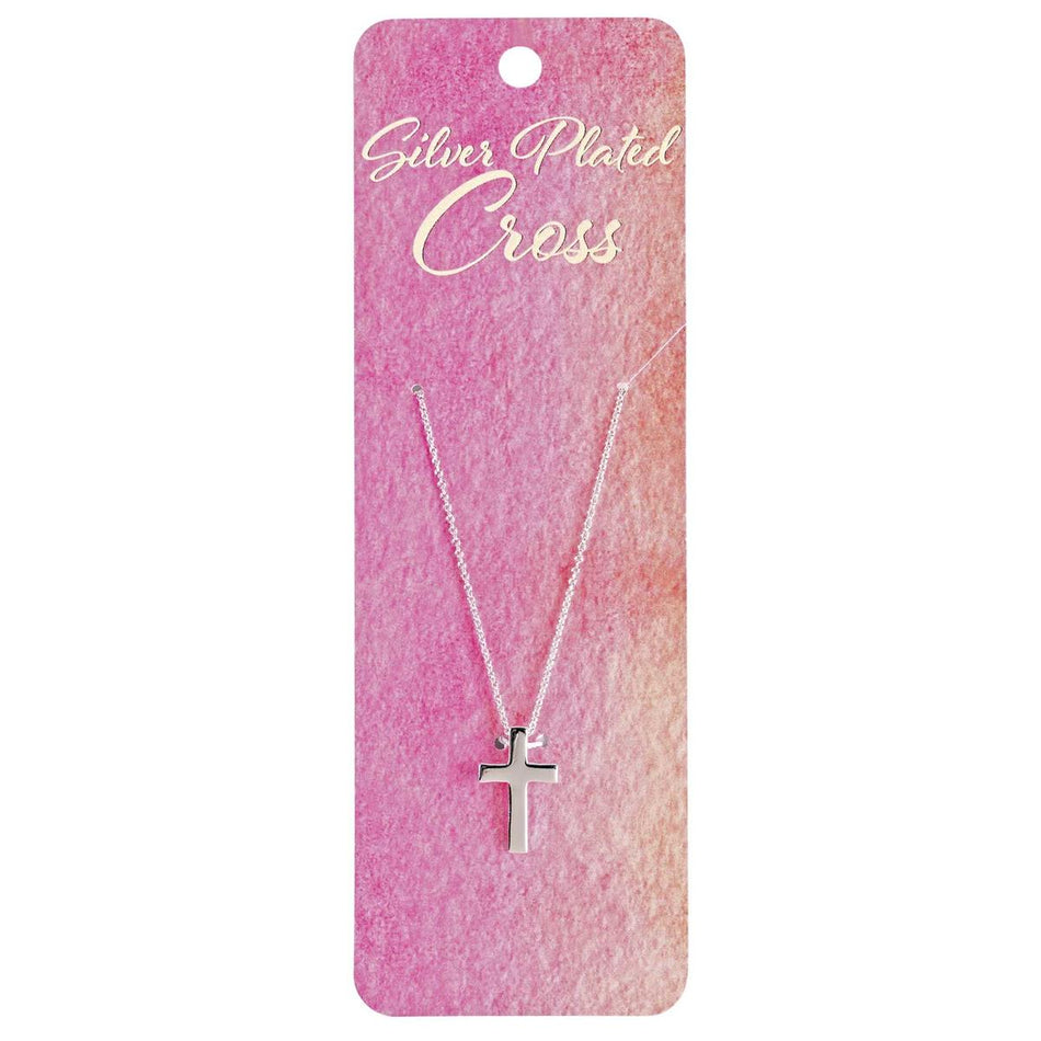 Necklace Box 3/4 Cross 18Long Silver by Dicksons