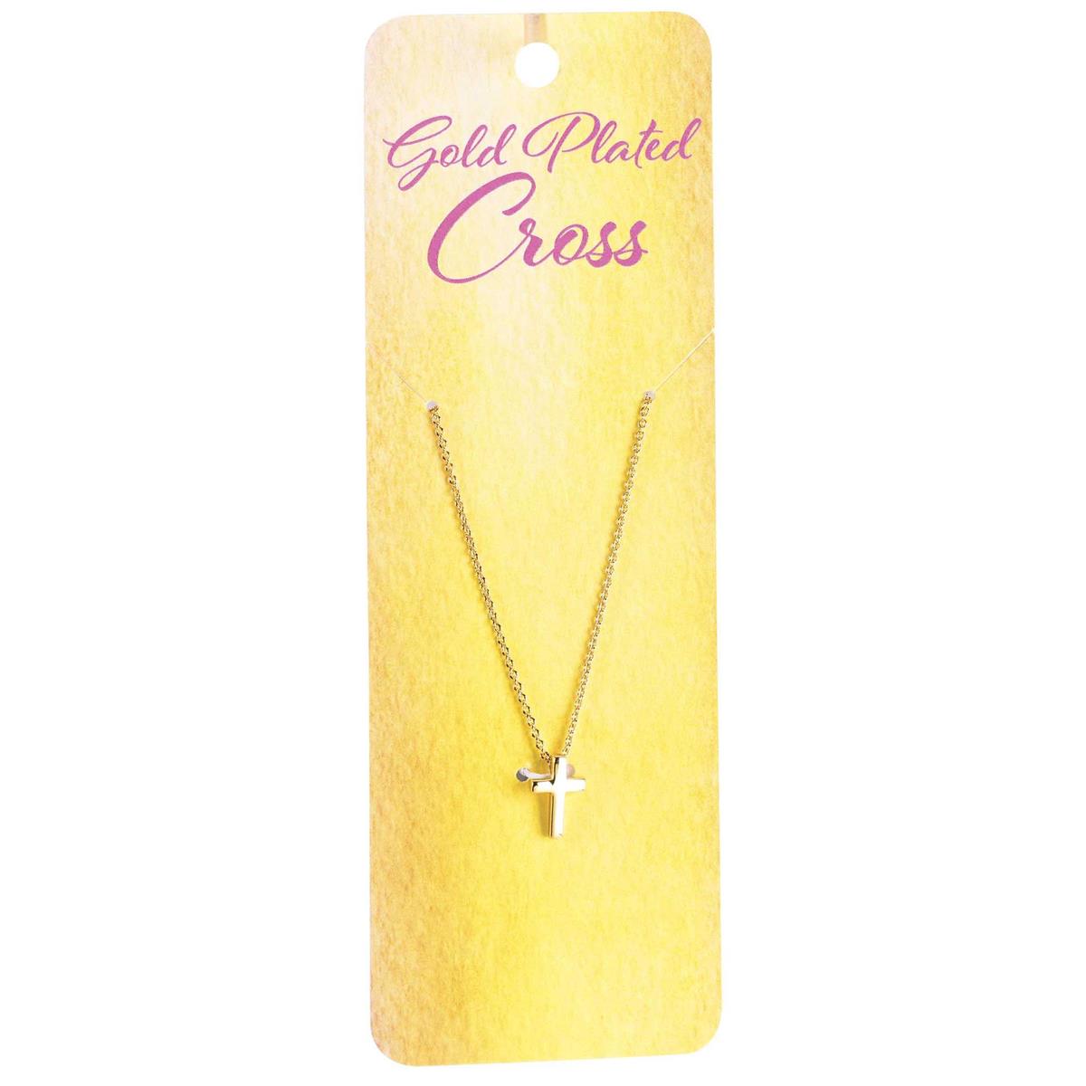 Necklace Box 5/16 Cross 18Long Gold by Dicksons