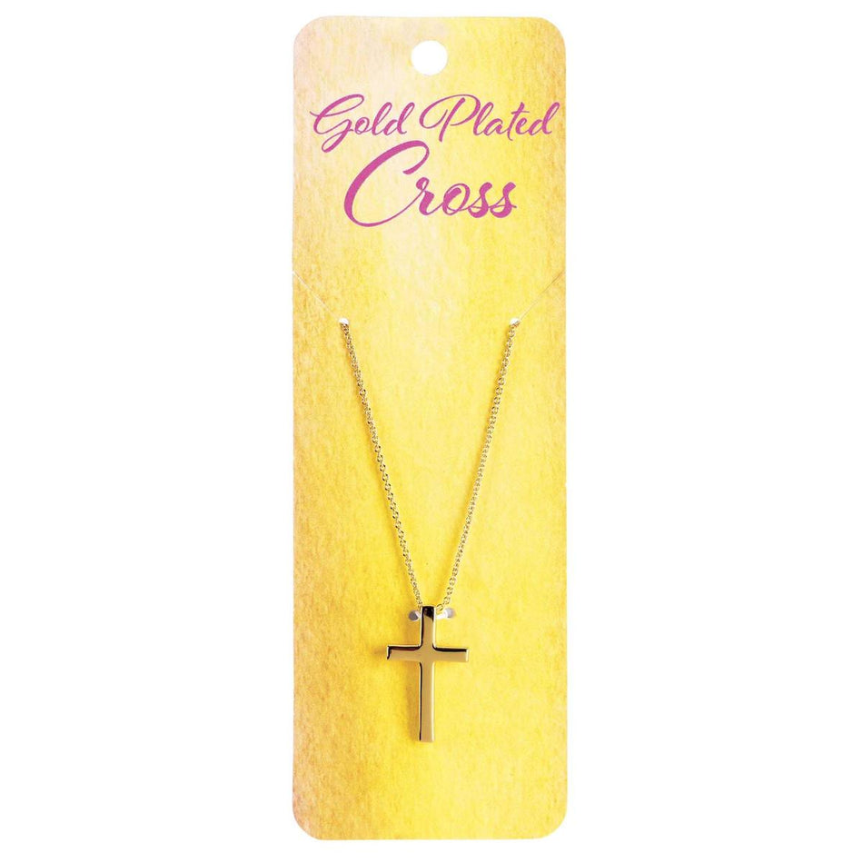 Necklace Box 1-Inch Cross 18Long Gold by Dicksons