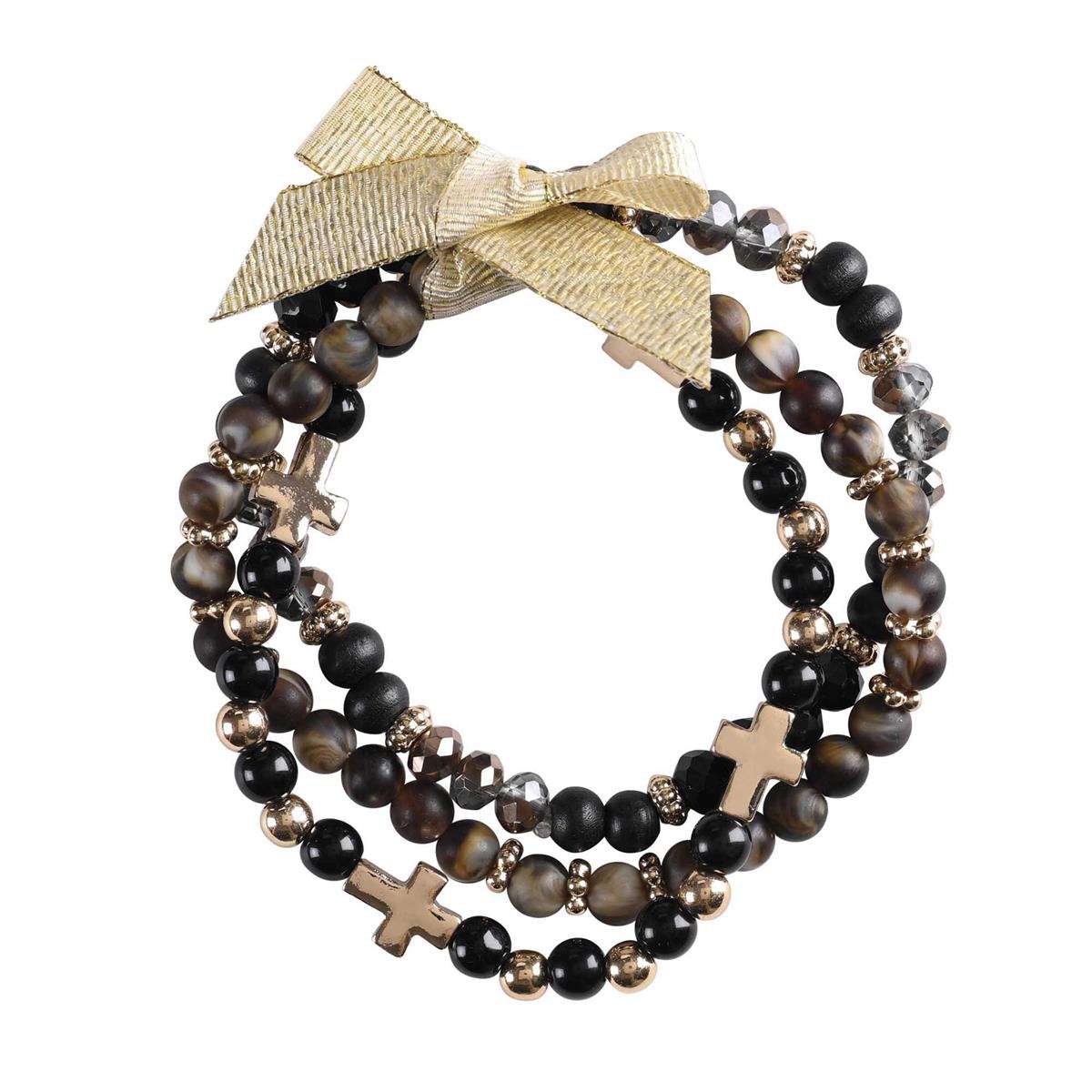 Woman Of God 2.5 Inch Dark Brown and Gold Plated Agate Stone Metal and Wood by Dicksons, product view 2