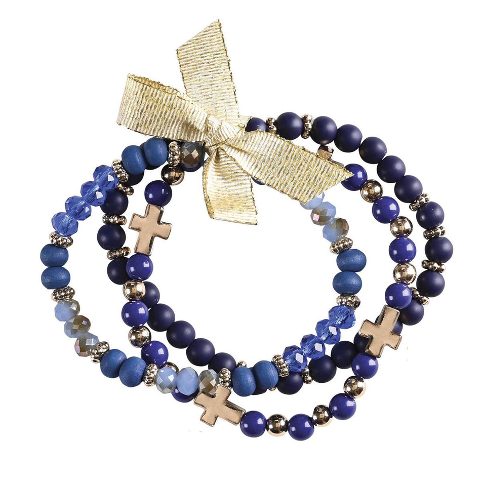 Bracelet Woman of God Navy Beads by Dicksons, product view 2