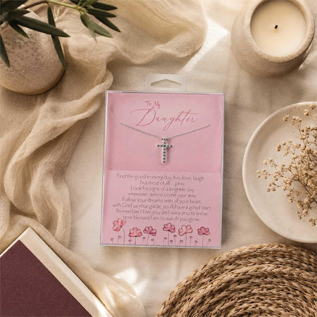 Necklace To My Daughter Dainty Cross 18L by Dicksons, product view 6