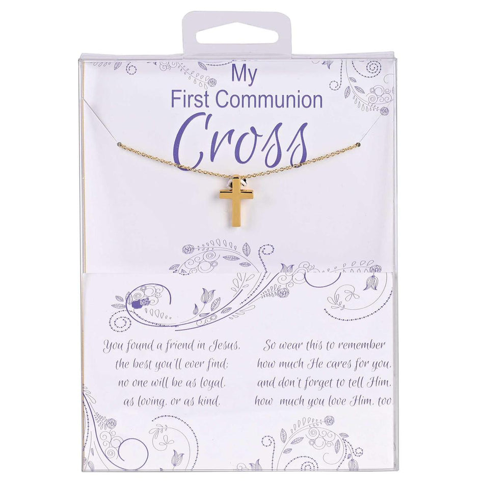 Necklace My 1st Communion Cross Gold by Dicksons