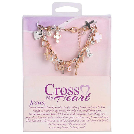 Bracelet Cross My Heart Multi Cross Drop by Dicksons