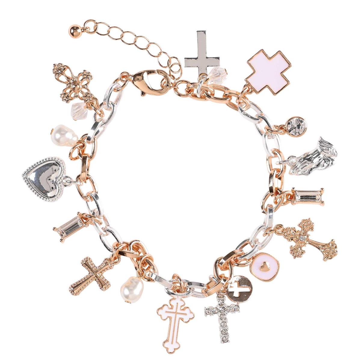 Bracelet Cross My Heart Multi Cross Drop by Dicksons, product view 2
