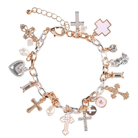 Bracelet Cross My Heart Multi Cross Drop by Dicksons, product view 2