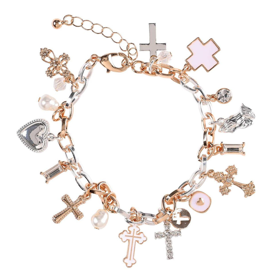 Bracelet Cross My Heart Multi Cross Drop by Dicksons, product view 2